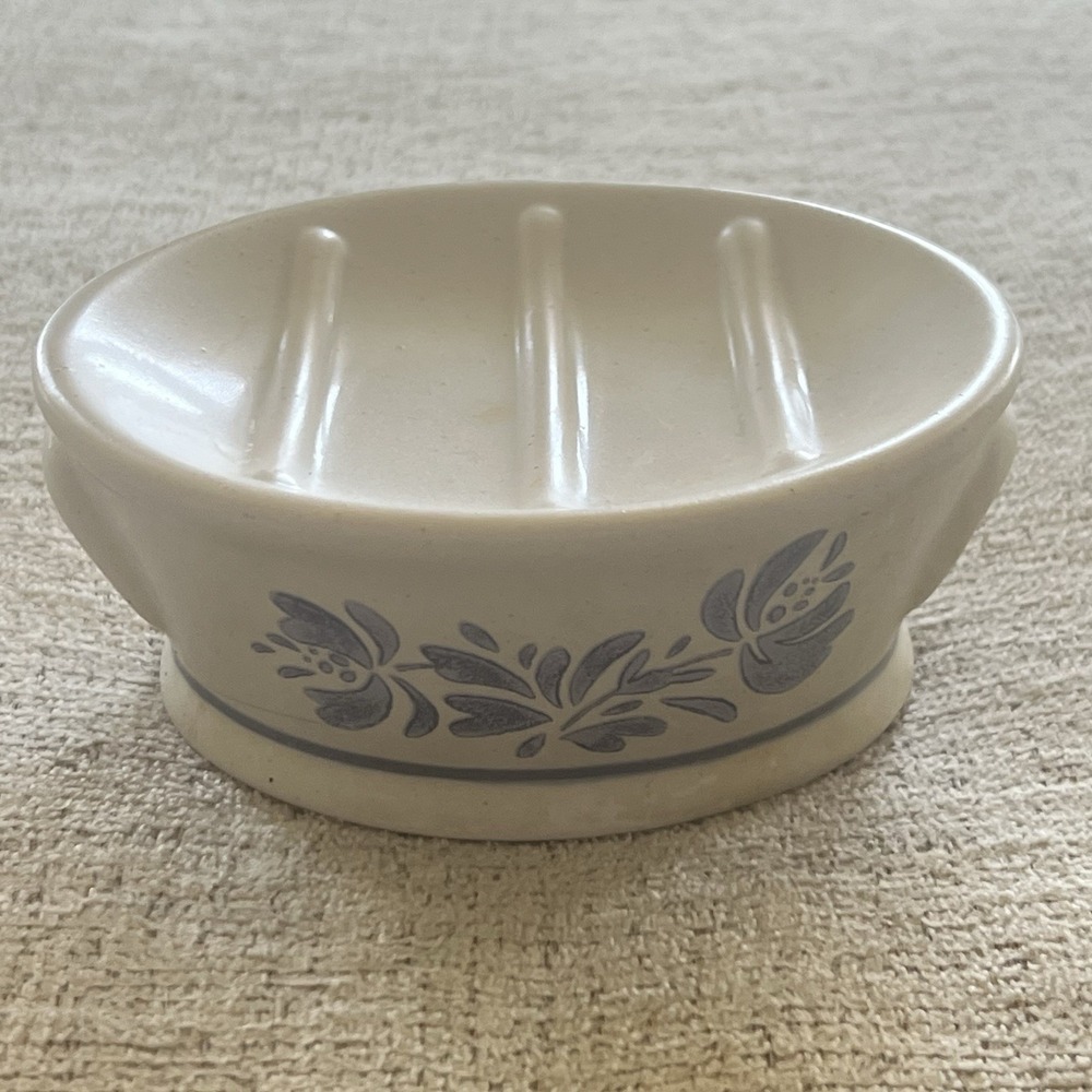 Pfaltzgraff‎ Yorktowne Vintage Stoneware Soap Dish Cottage Core